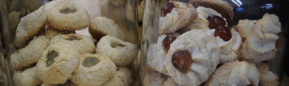 Jars of freshly baked biscuits