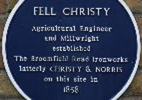 Blue plaque for Fell Christy