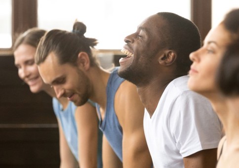 Group of people in an exercise studio
